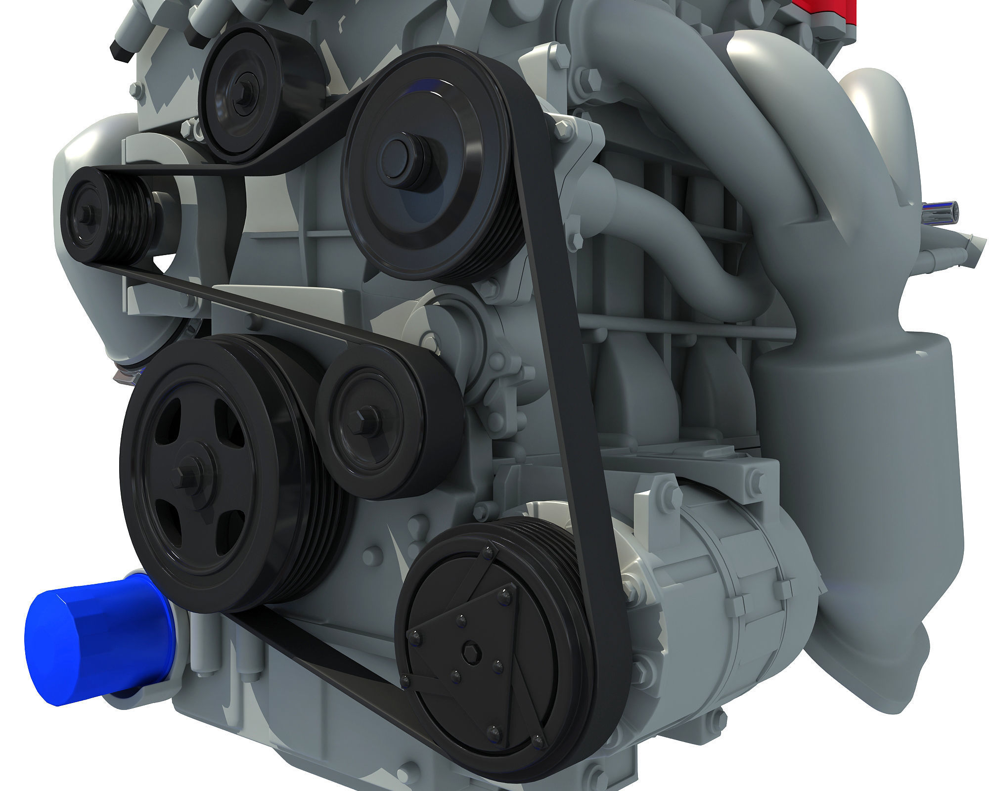 Car Engine 3D model_11