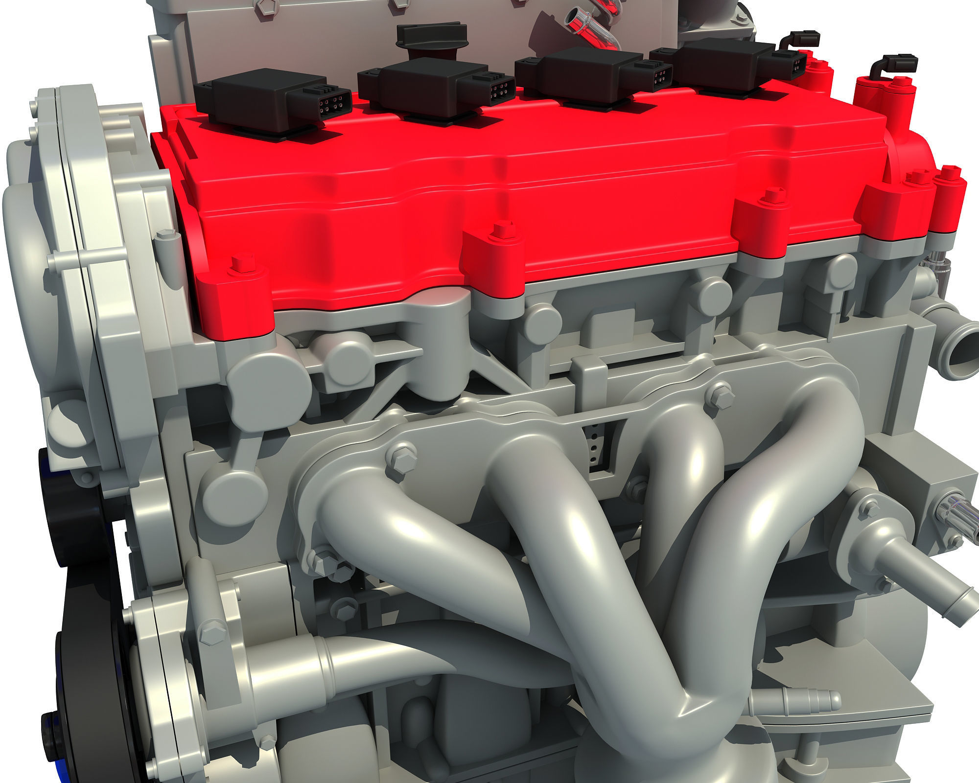 Car Engine 3D model_10