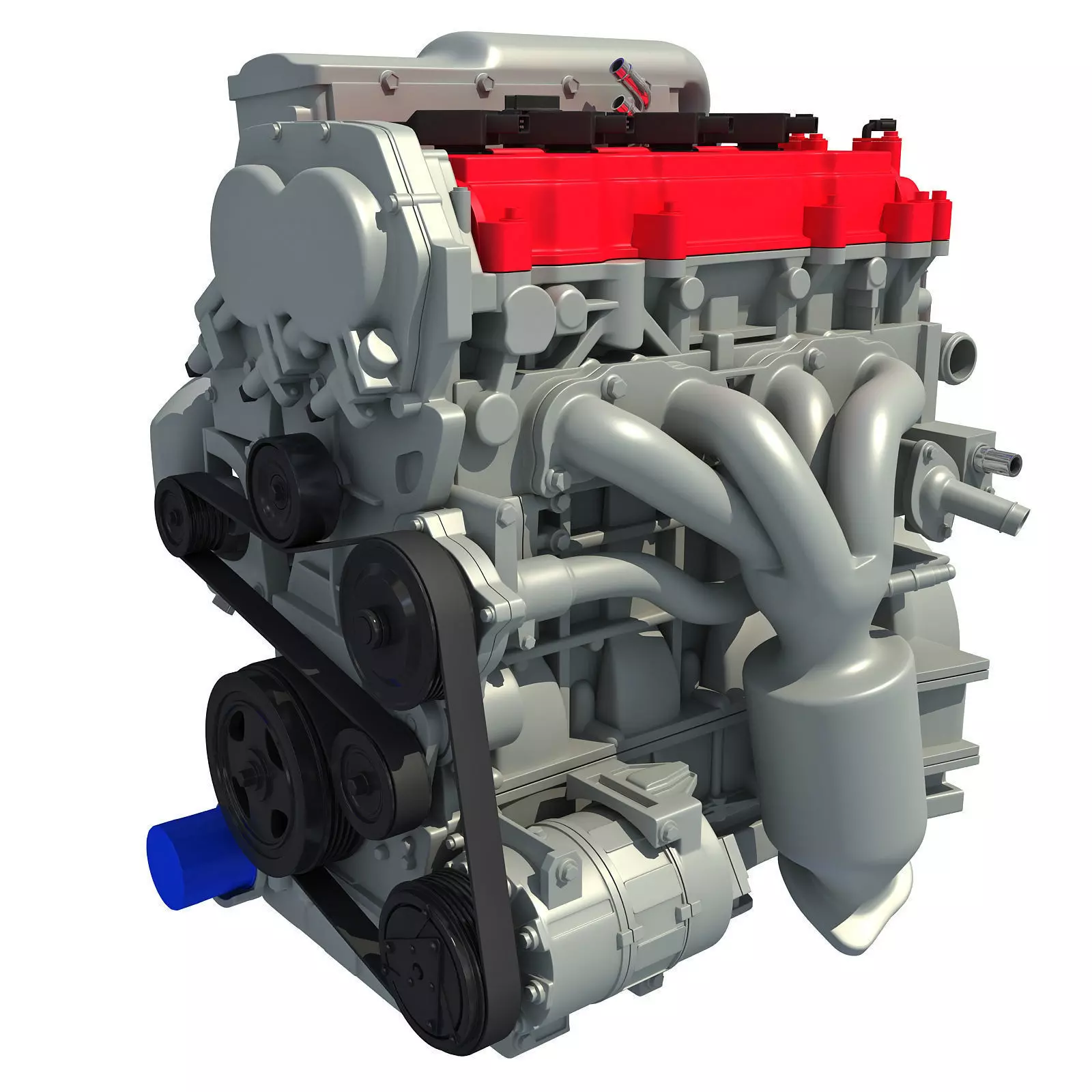 Car Engine 3D model_0