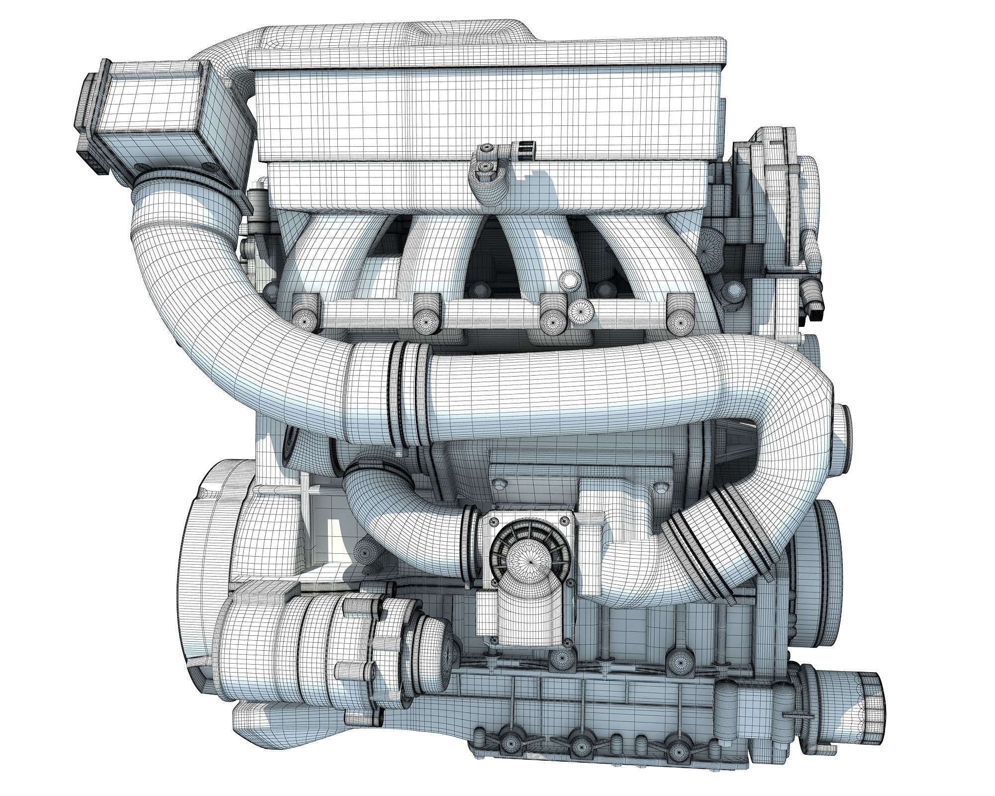 Car Engine 3D model_14