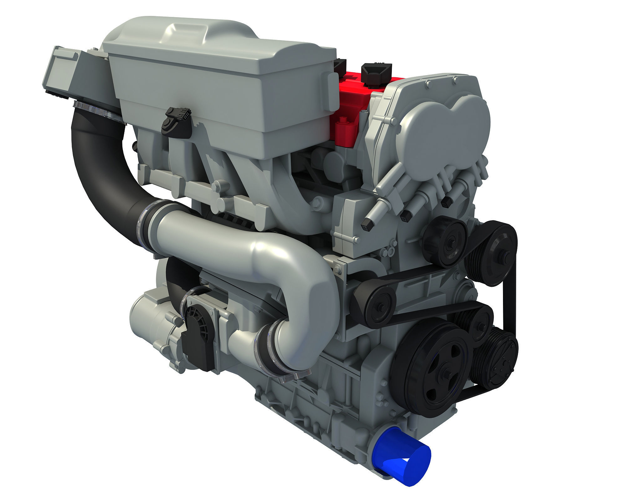Car Engine 3D model_7