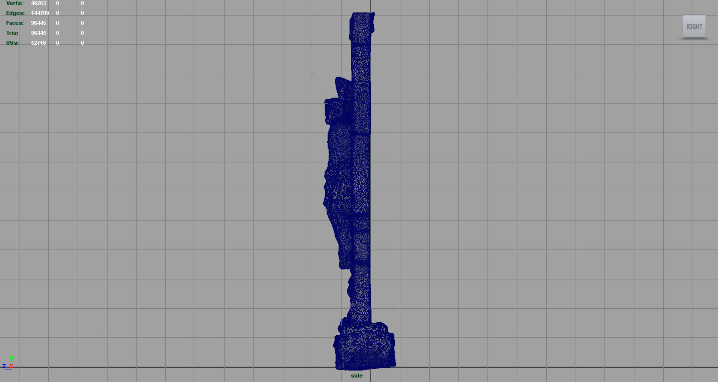 Crucifix jesus on cross Low-poly 3D model_10