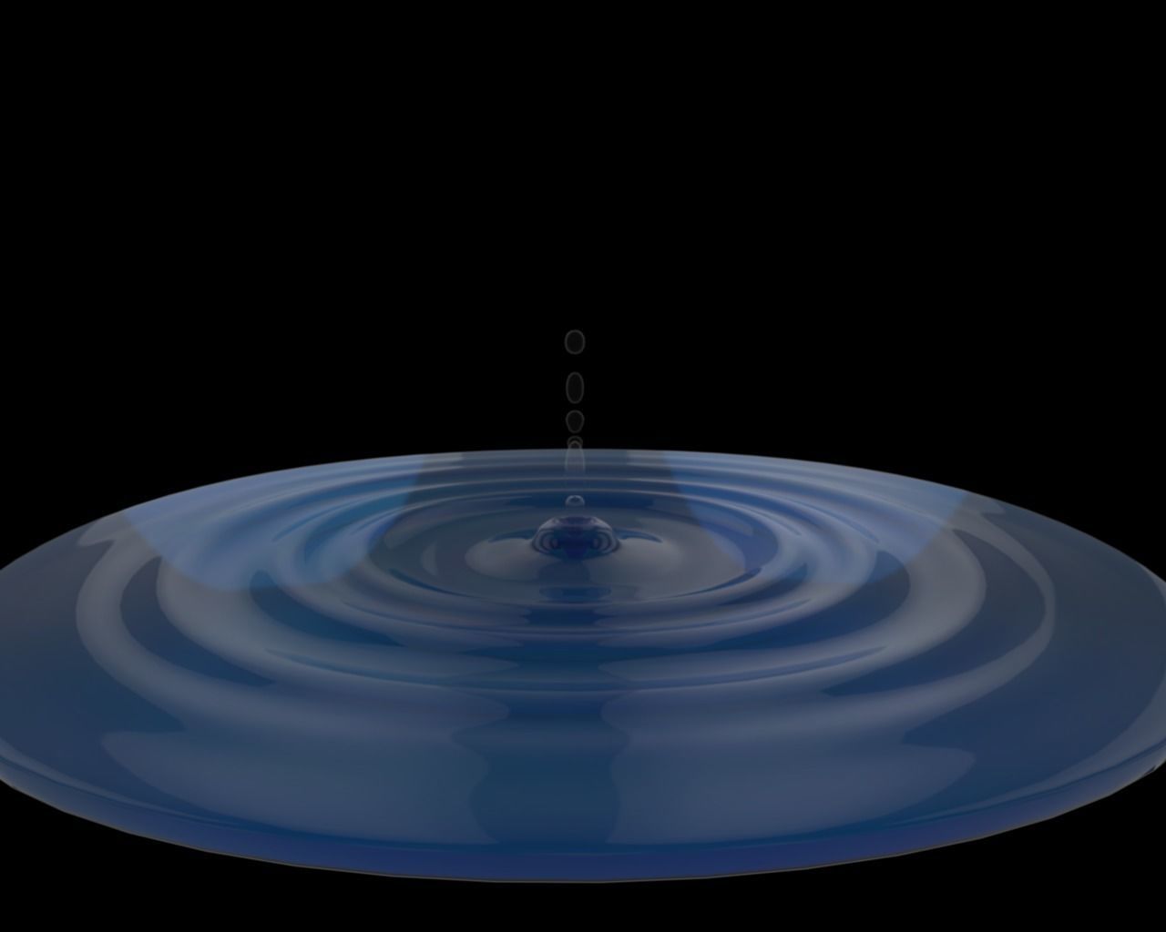 Drip water 3D model_2