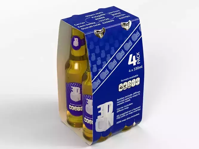 4 pack beer carrier 330ml