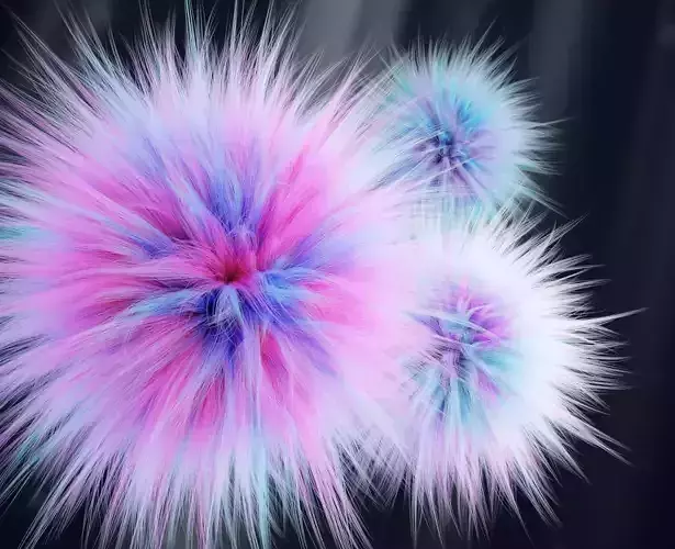 Fluffy Balls 3D model