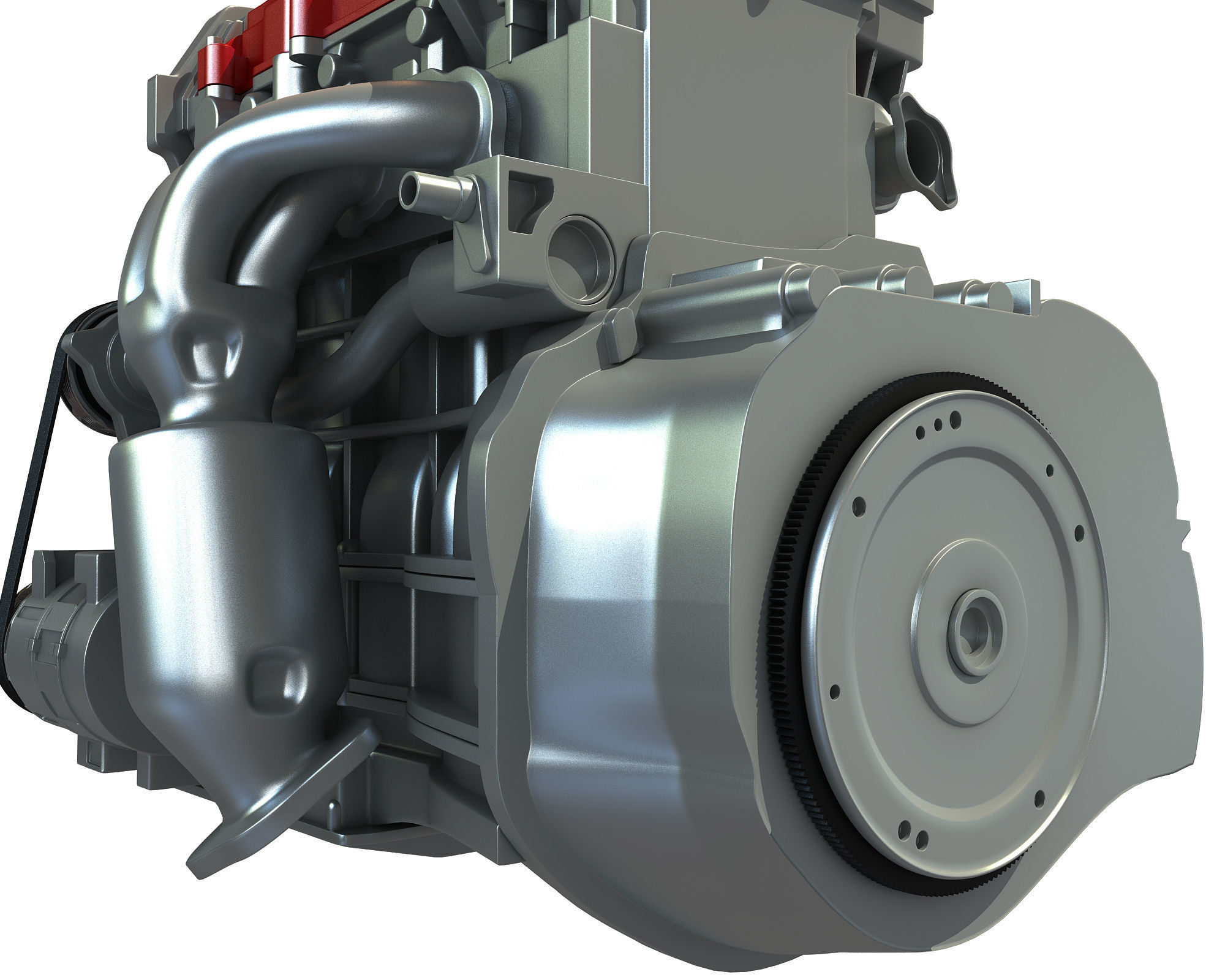 Generic Car Engine 3D model_12