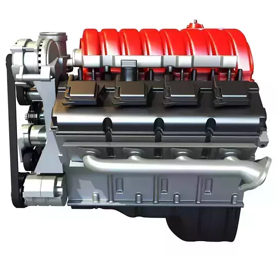 V8 Car Engine 3D model