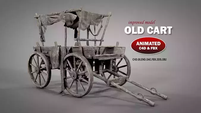 Old Cart with Fabric Animations