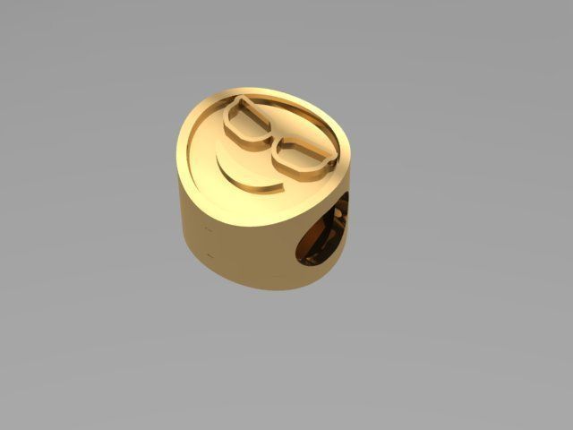 emoji charm ball 3D print model_2