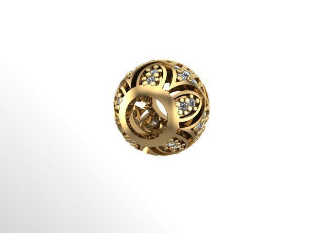 patterned charm ball 3D print model_1