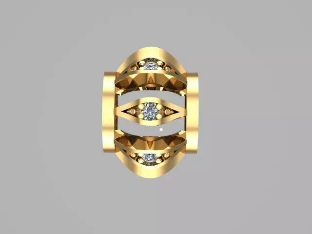 patterned charm ball 3D print model