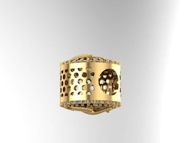 ship anchor charm ball  3D print model_2