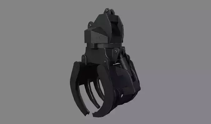 Construction Grapple Claw Low-poly 3D model