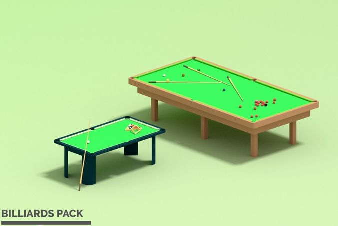 billards pack 3D print model