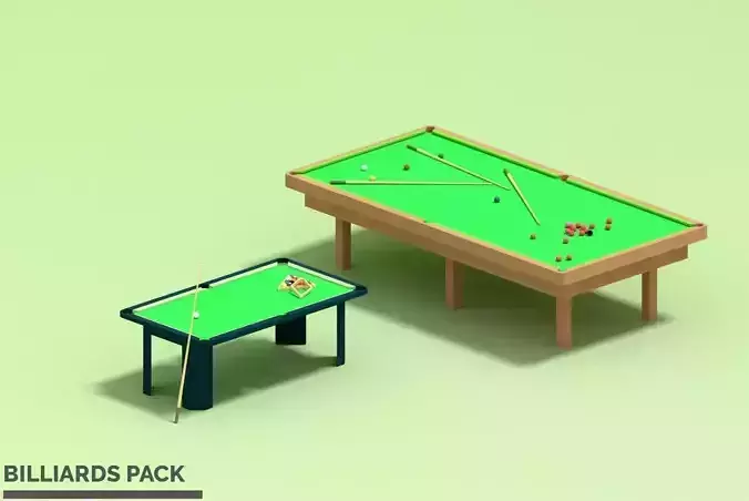 billards pack 3D print model
