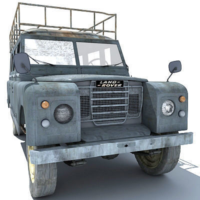 Old Landrover 3D model_8