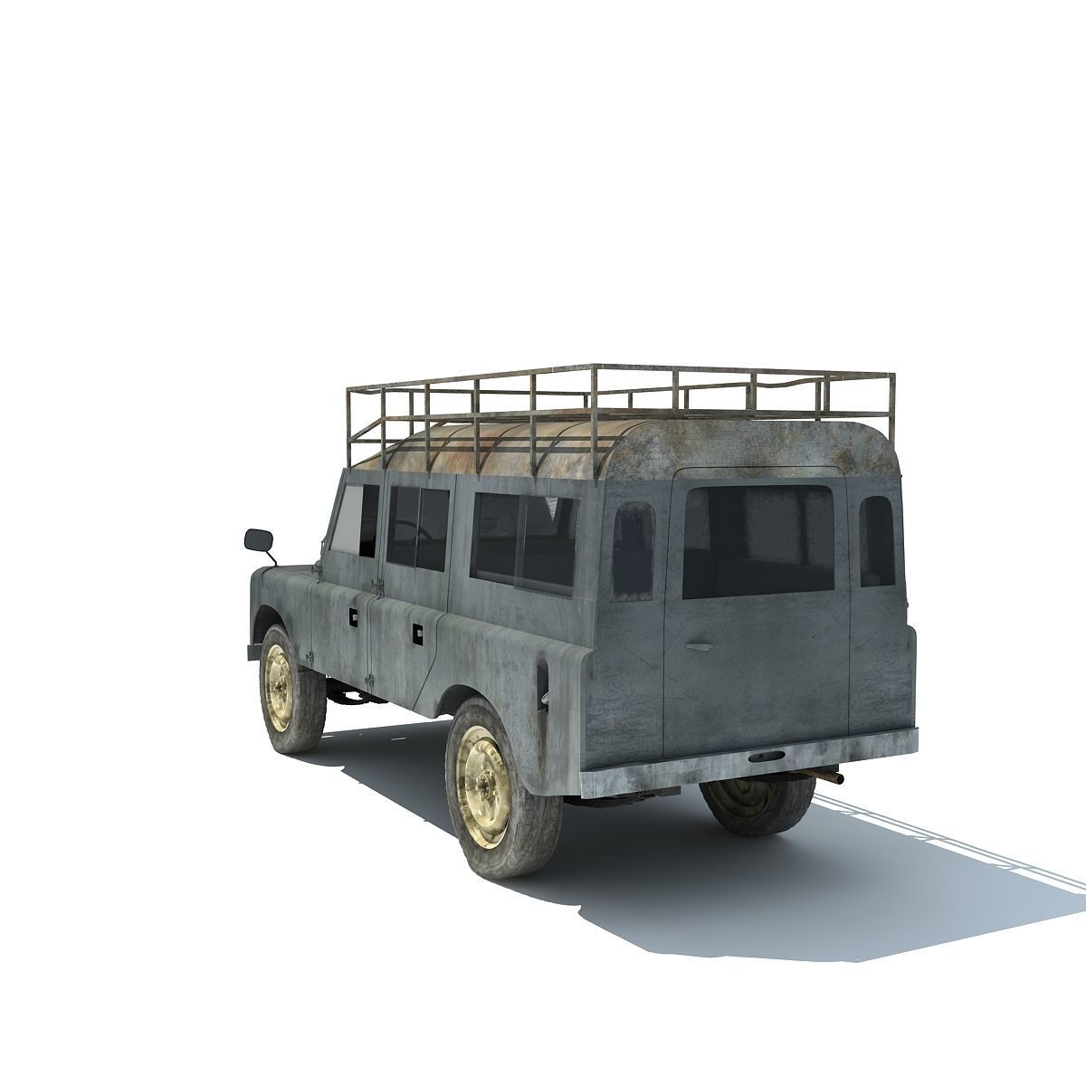 Old Landrover 3D model_5