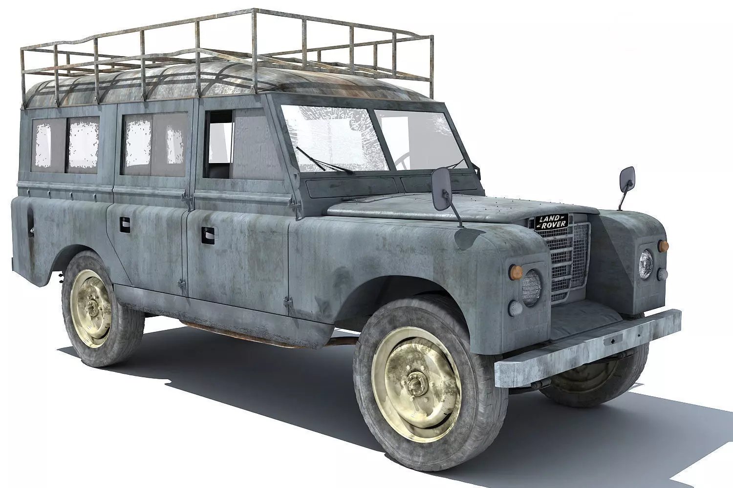Old Landrover 3D model_0