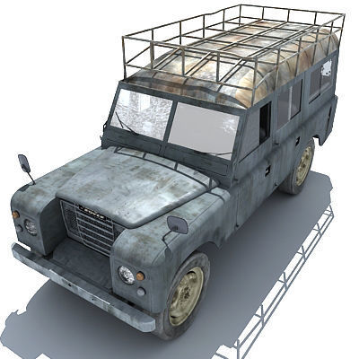 Old Landrover 3D model_12