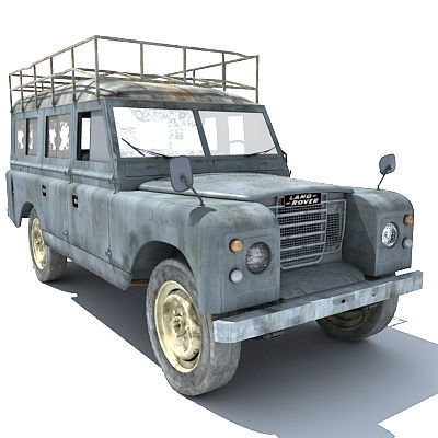 Old Landrover 3D model_9
