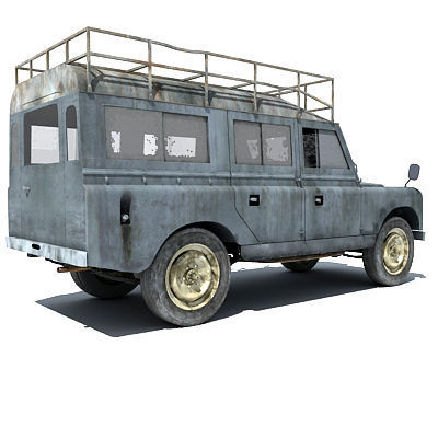 Old Landrover 3D model_10
