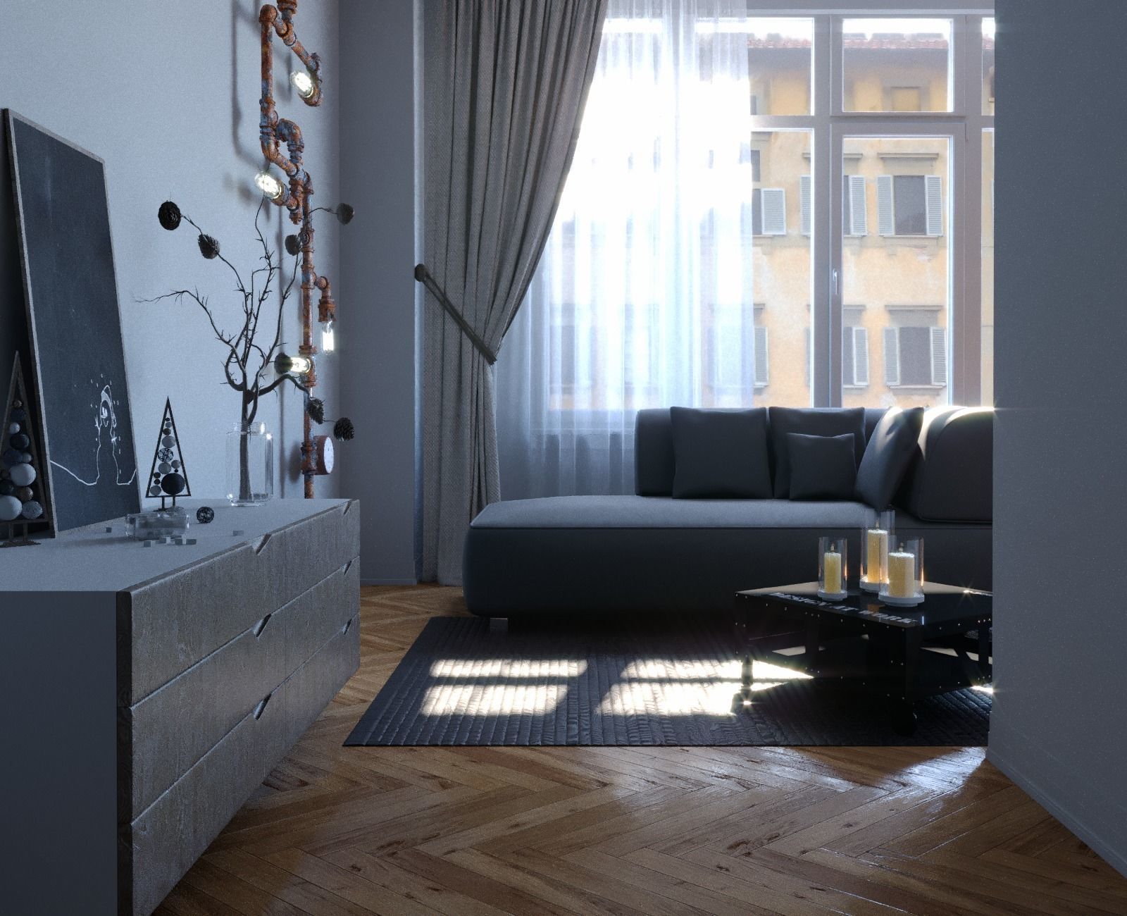Living room 009 3D model_3