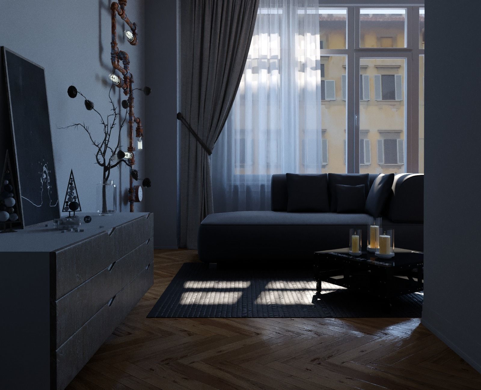 Living room 009 3D model_1