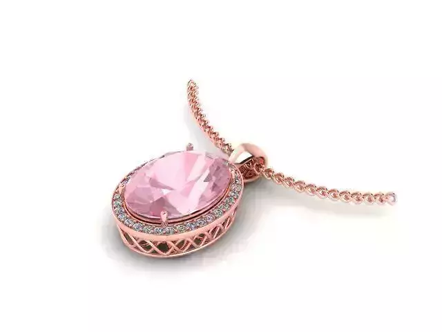 Necklace Pendant oval 