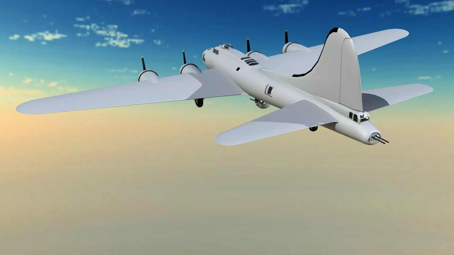 Boeing B 17 3D model