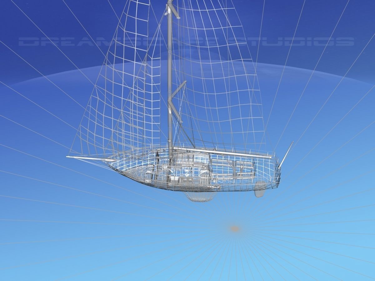 30 Foot Sailboat V15 3D model_20