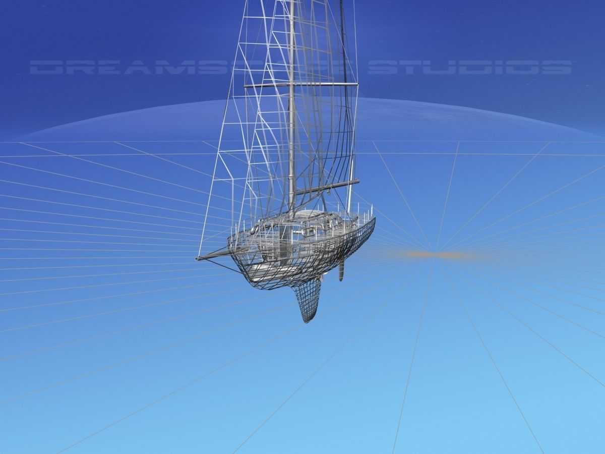 30 Foot Sailboat V16 3D model_11