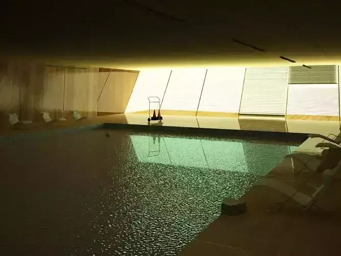 Indoor Swimming Pool Scene 3D model