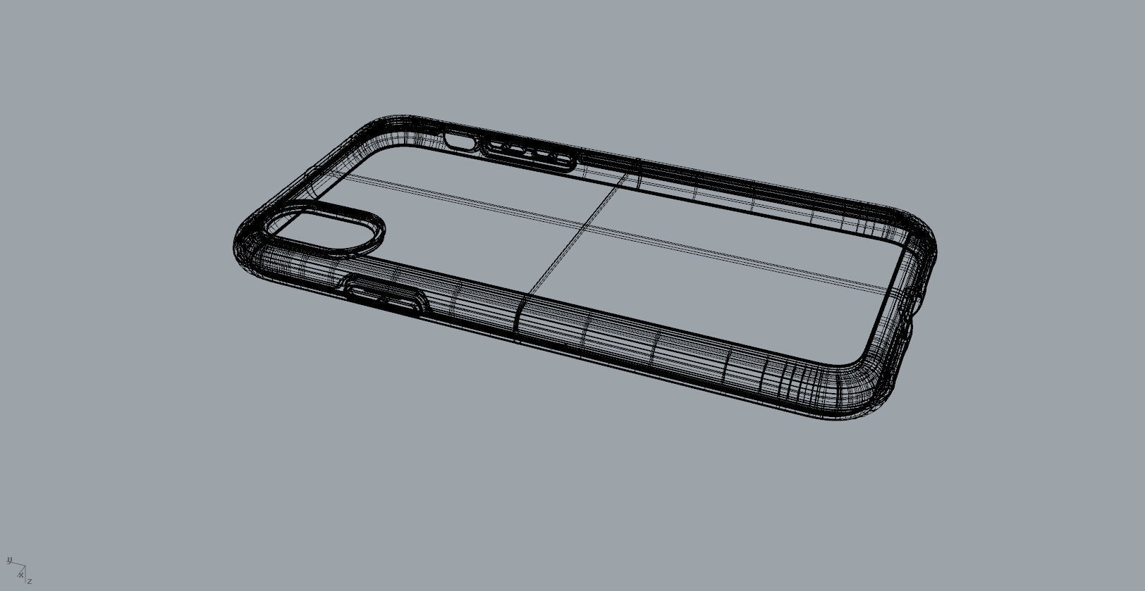 Original customizable design iphone x black case  3D model 3D print model_15