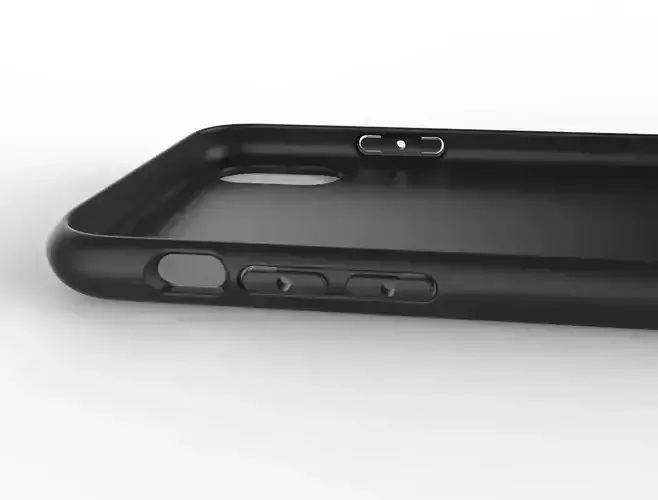 Original customizable design iphone x black case  3D model 3D print model