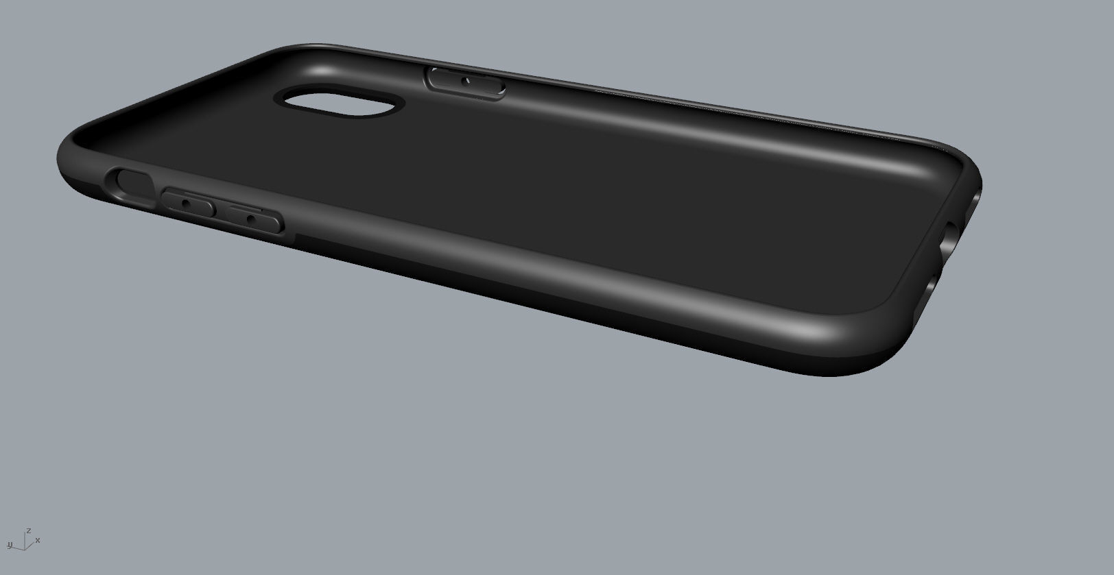 Original customizable design iphone x black case  3D model 3D print model_32