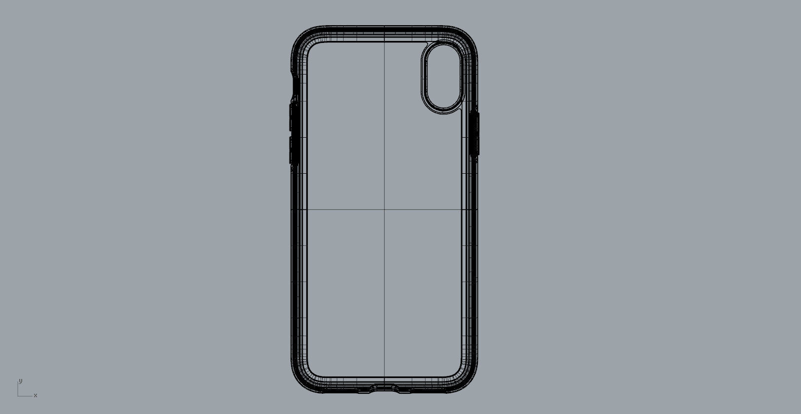Original customizable design iphone x black case  3D model 3D print model_20