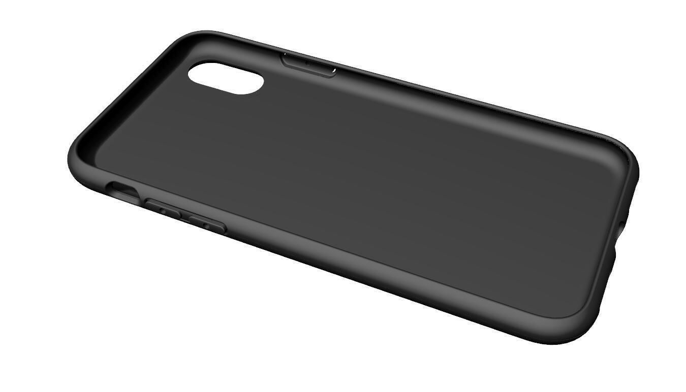 Original customizable design iphone x black case  3D model 3D print model_7
