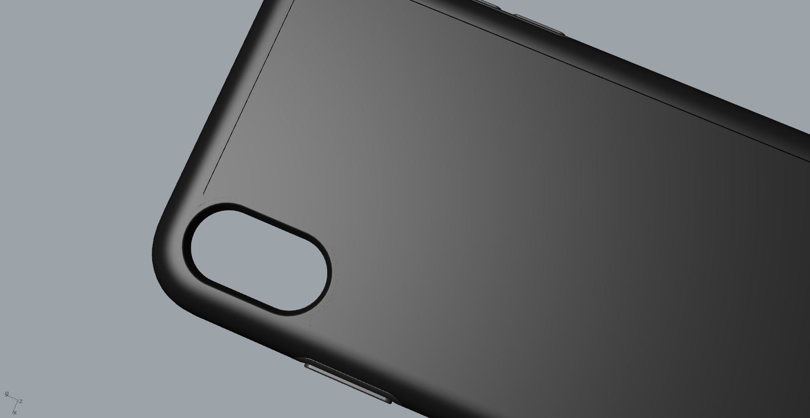 Original customizable design iphone x black case  3D model 3D print model_24
