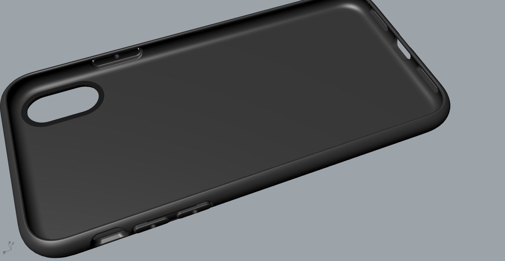 Original customizable design iphone x black case  3D model 3D print model_31