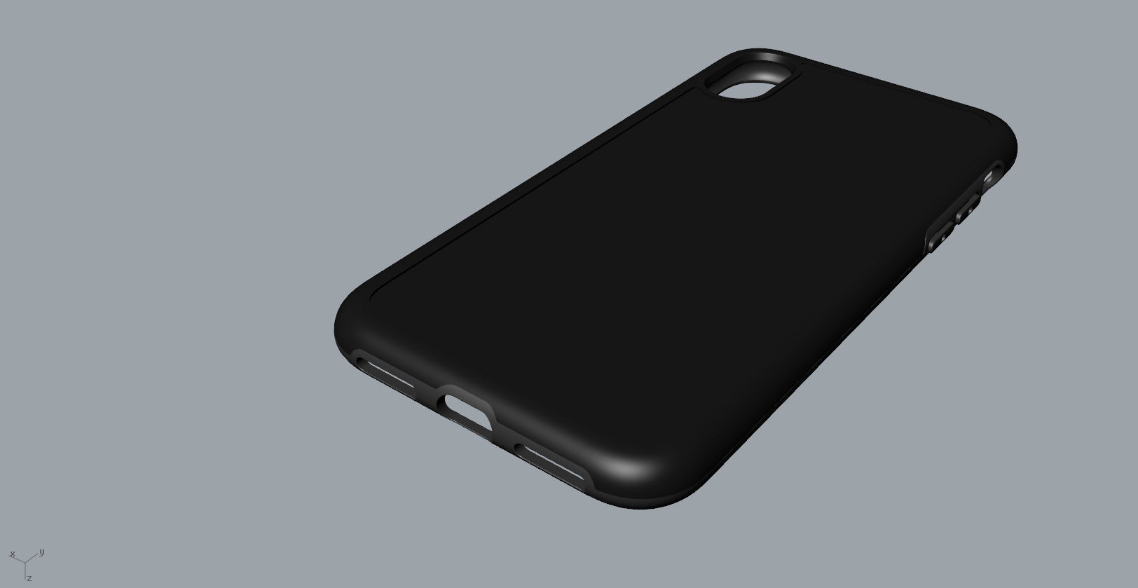 Original customizable design iphone x black case  3D model 3D print model_28