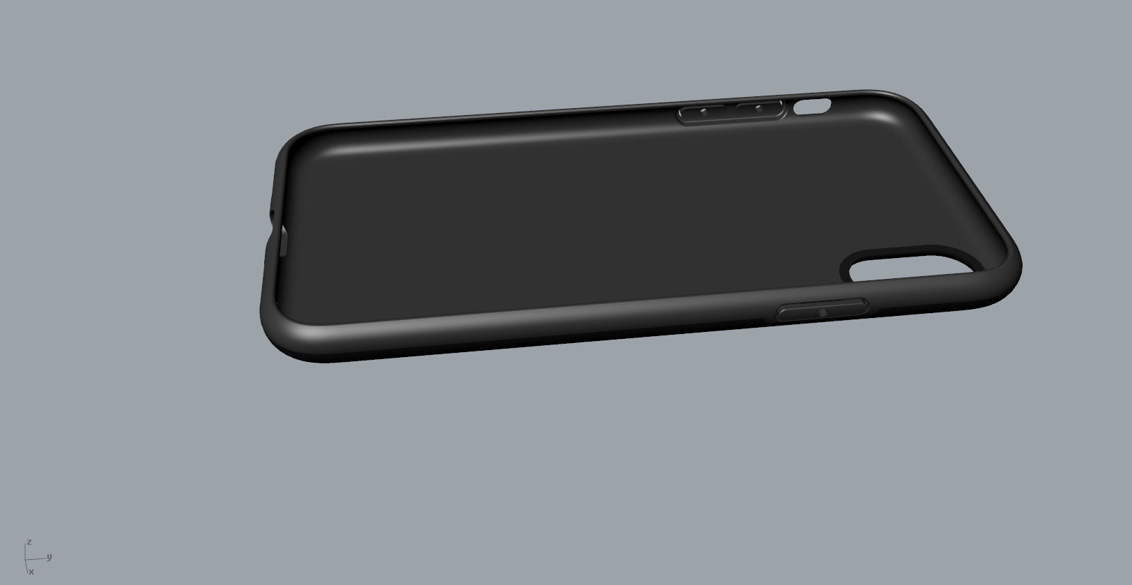 Original customizable design iphone x black case  3D model 3D print model_26