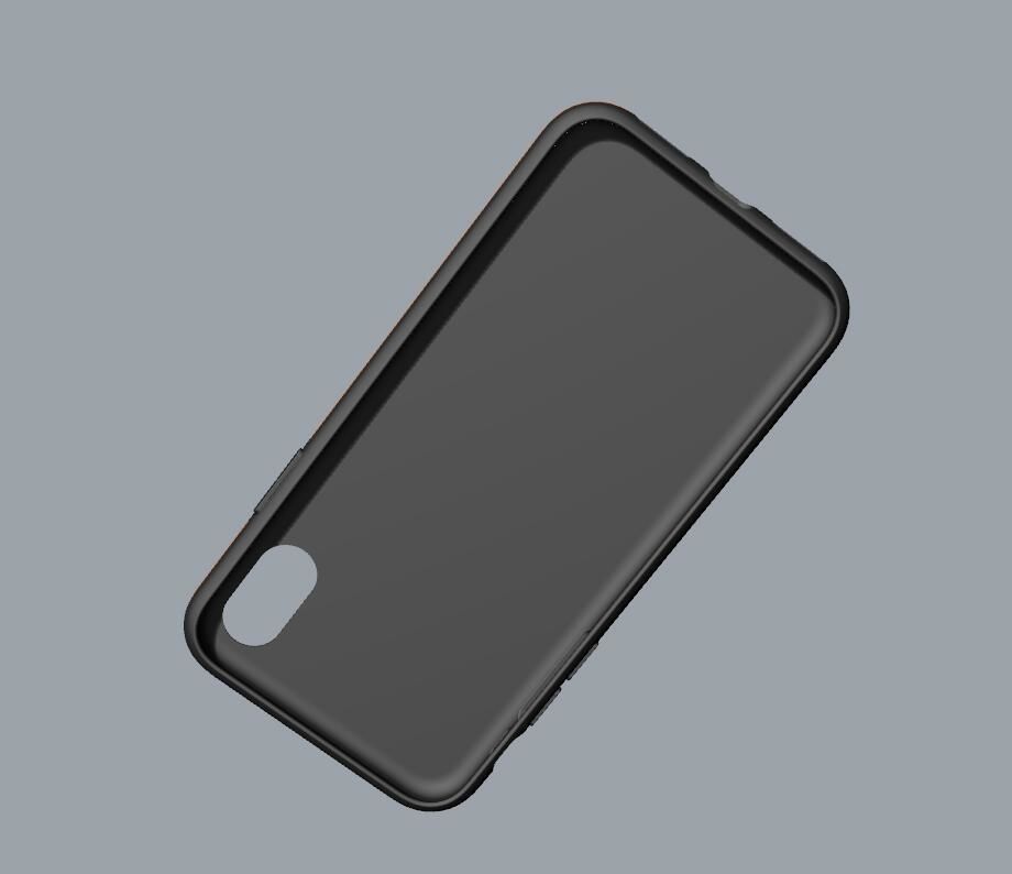 Original customizable design iphone x black case  3D model 3D print model_13