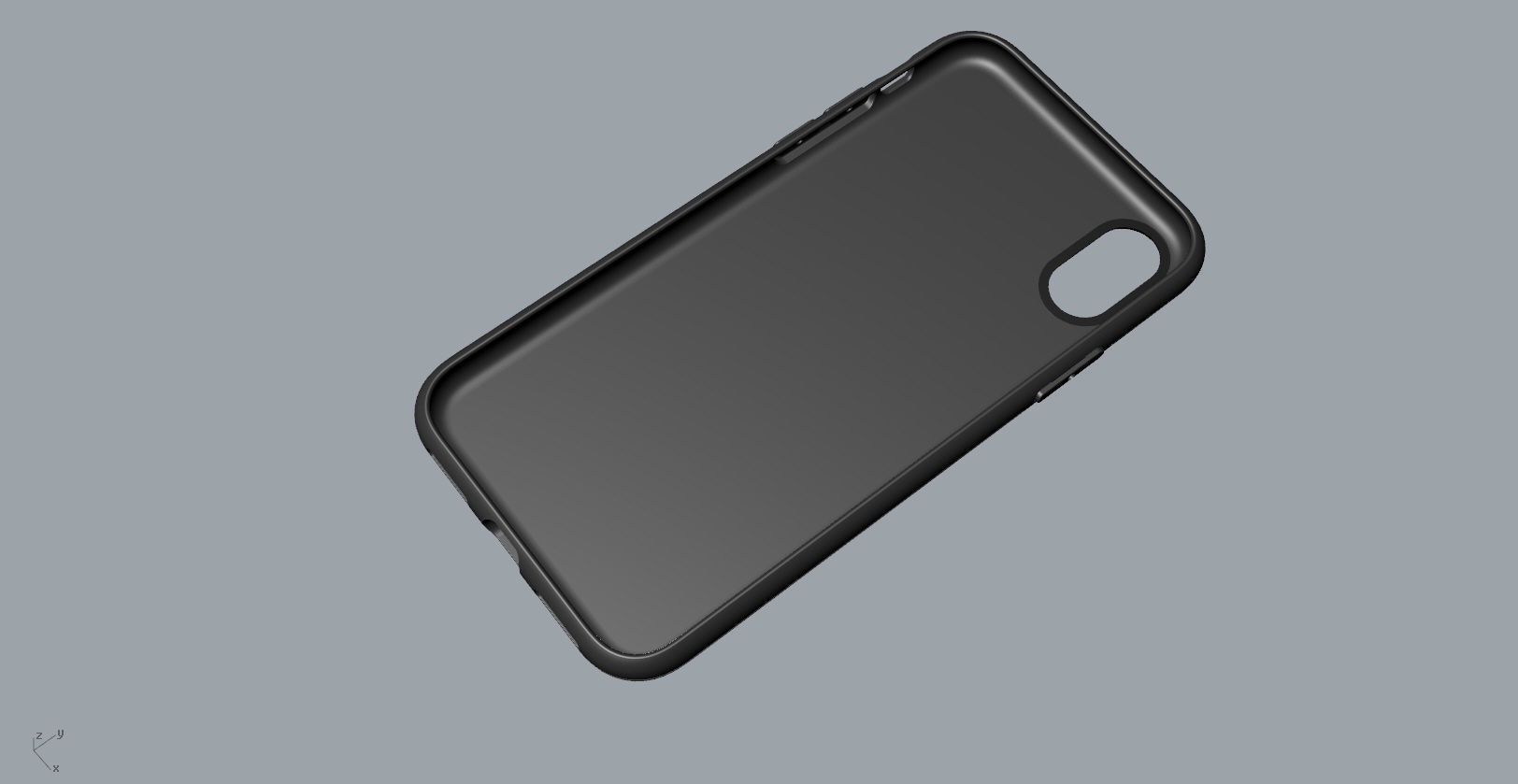 Original customizable design iphone x black case  3D model 3D print model_27