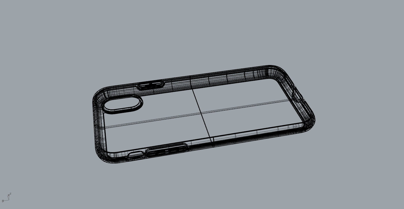 Original customizable design iphone x black case  3D model 3D print model_16
