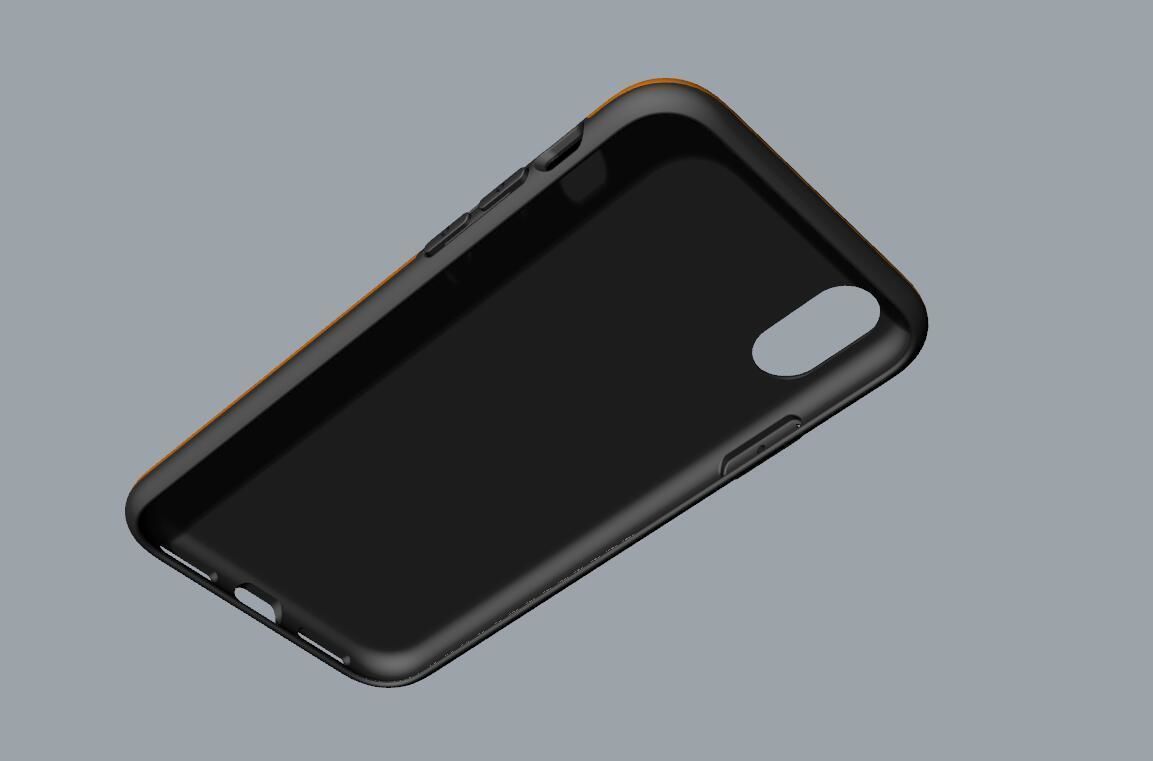 Original customizable design iphone x black case  3D model 3D print model_12