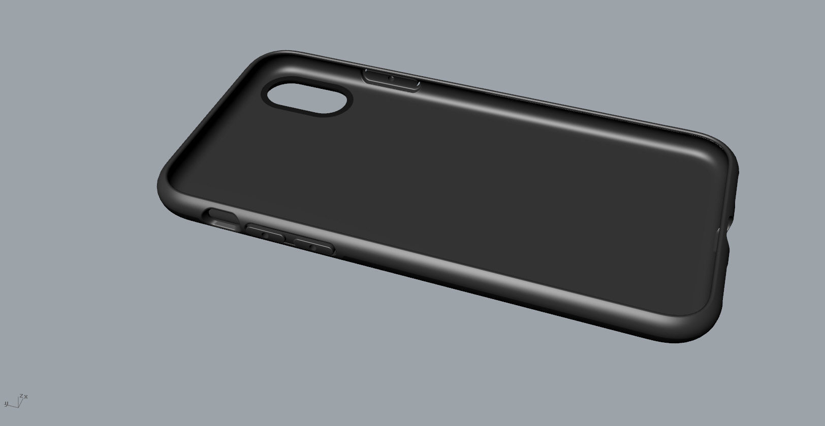 Original customizable design iphone x black case  3D model 3D print model_22