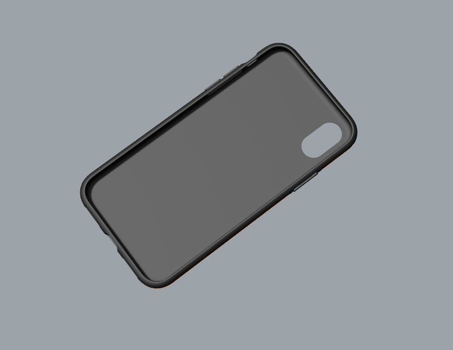 Original customizable design iphone x black case  3D model 3D print model_11