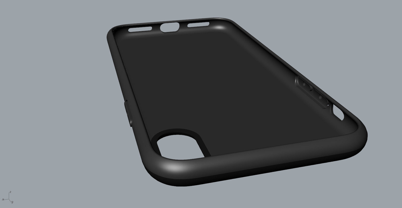 Original customizable design iphone x black case  3D model 3D print model_30