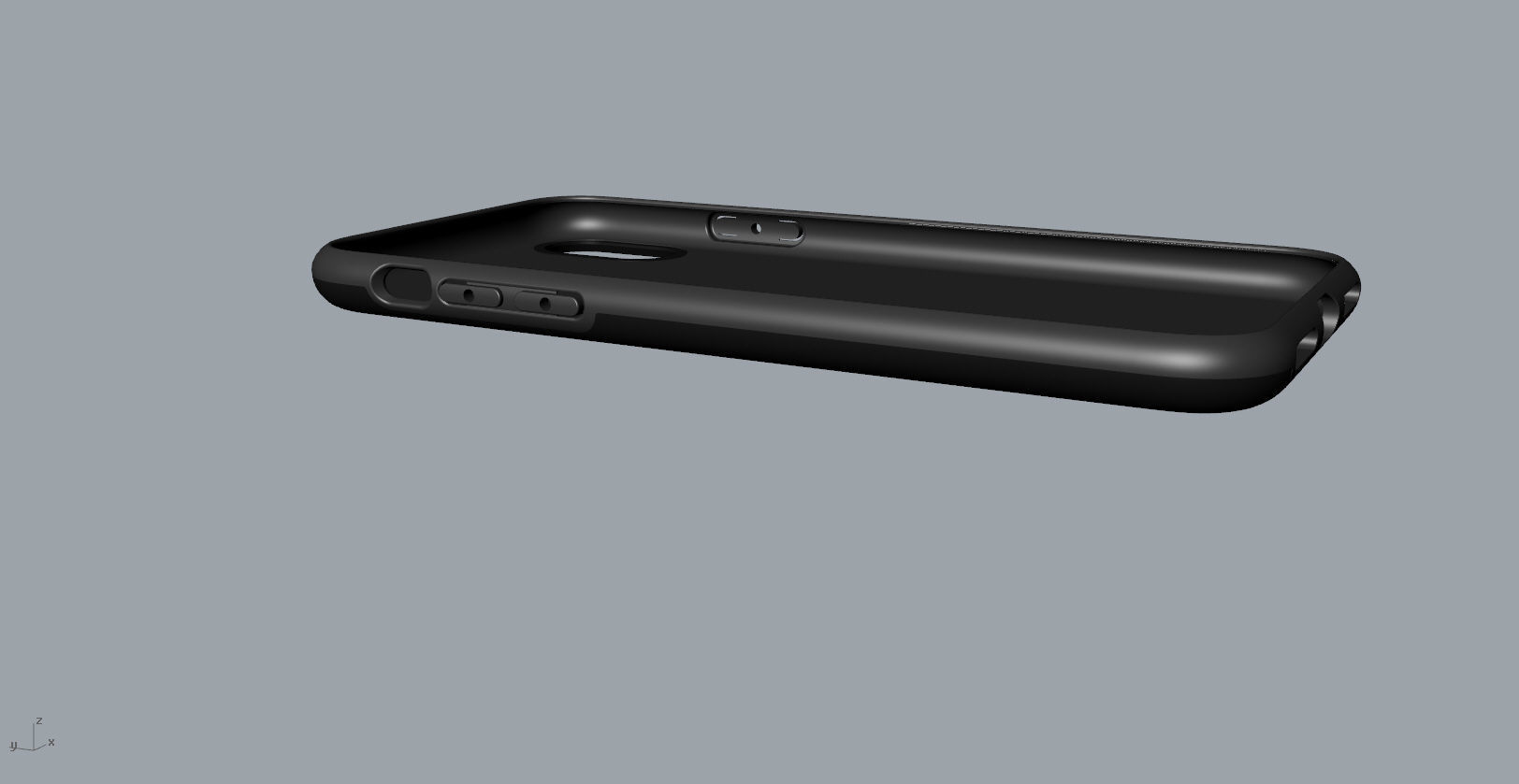 Original customizable design iphone x black case  3D model 3D print model_25