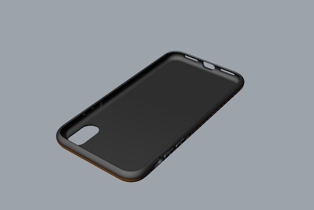 Original customizable design iphone x black case  3D model 3D print model_14